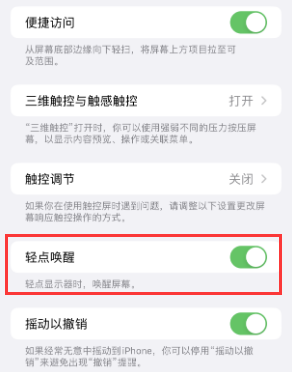 商都苹果授权维修站分享iPhone轻点无法唤醒怎么办 