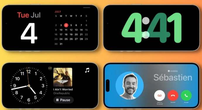 商都苹果手机维修分享iOS17横屏充电待机显示有什么好处 