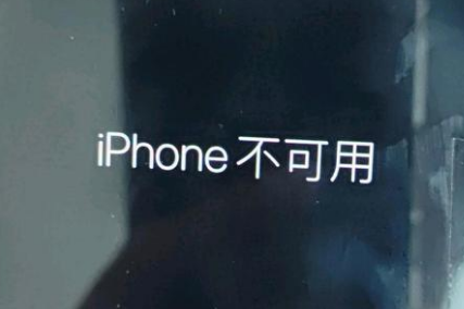 商都苹果服务网点分享锁屏界面显示“iPhone 不可用”如何解决 