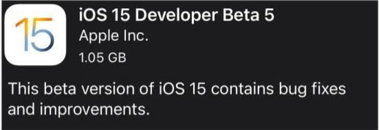 商都苹果手机维修分享如何升级到iOS15.0 beta5 
